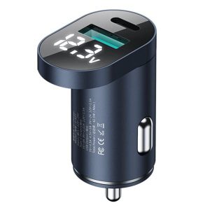 JOYROOM C-A17 48W Intelligent Dual Port Fast Car Charger with LED Display