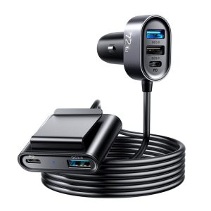 JOYROOM JR-CL05 72W Multi-port QC3.0+PD Fast Car Charger Adapter