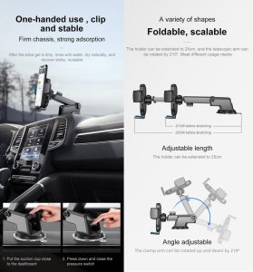 Joyroom JR-OK3 Adjustable Length Car Phone Holder