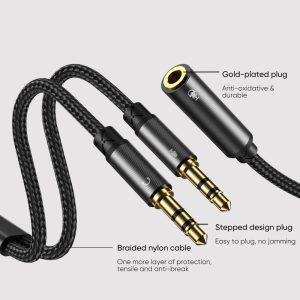 Joyroom SY-A05 2in1 Y-Splitter Headphone Audio Cable