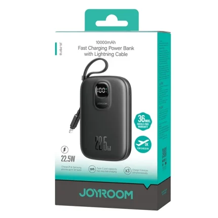 Joyroom JR-PBF18 22.5W Powerbank 10000mAh With Lightning Cable (1)