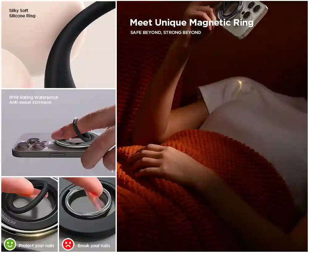 Joyroom JR-ZS383 Magnetic Ring Holder with 360-degree rotation feature
