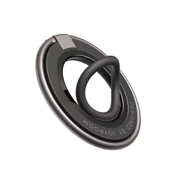 joyroom-jr-zs383-magnetic-ring-holder Joyroom JR-ZS383 Magnetic Ring Holder attached to smartphone back