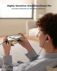 Joyroom JR-EC07 metal half in-ear earphones front view