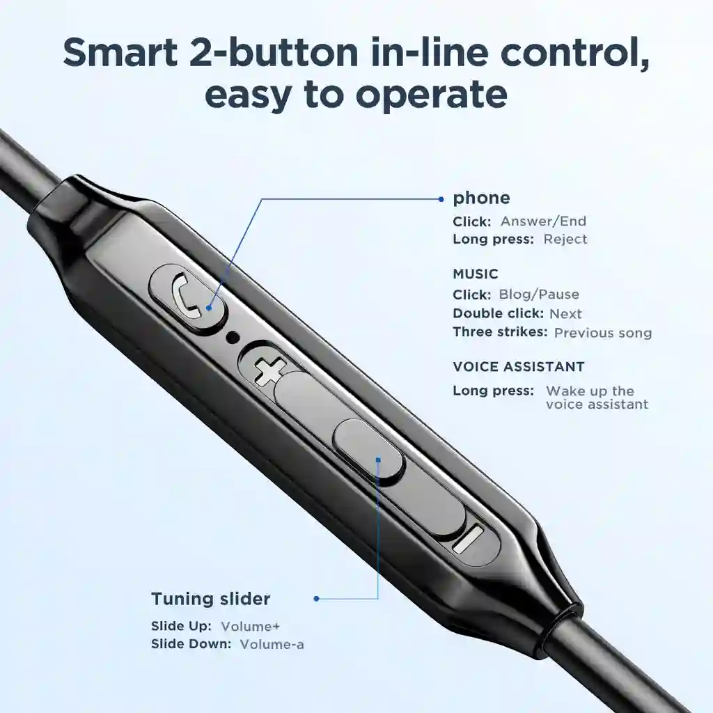 Joyroom JR-EW02 ergonomic 45° tilt design with silicone eartips