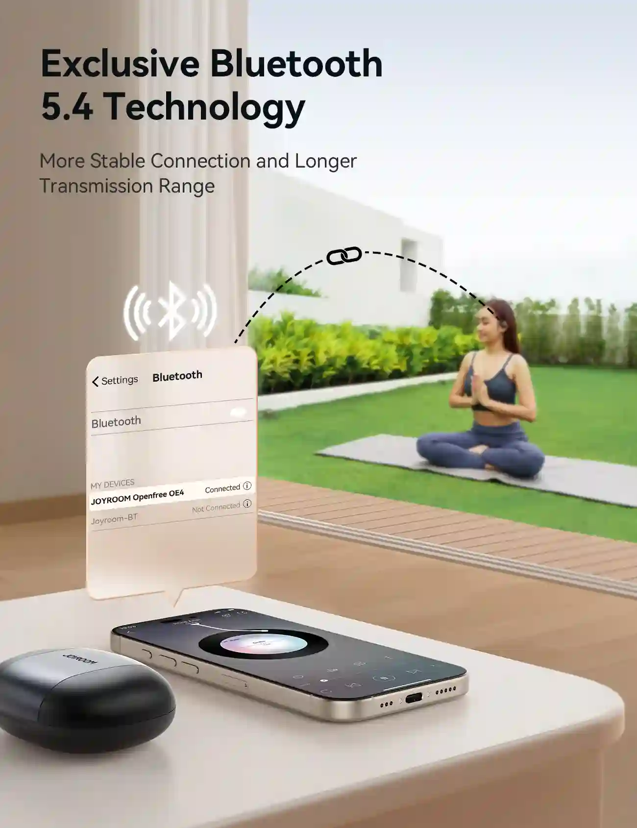 Open-ear design of JOYROOM JR-OE4 for ambient awareness