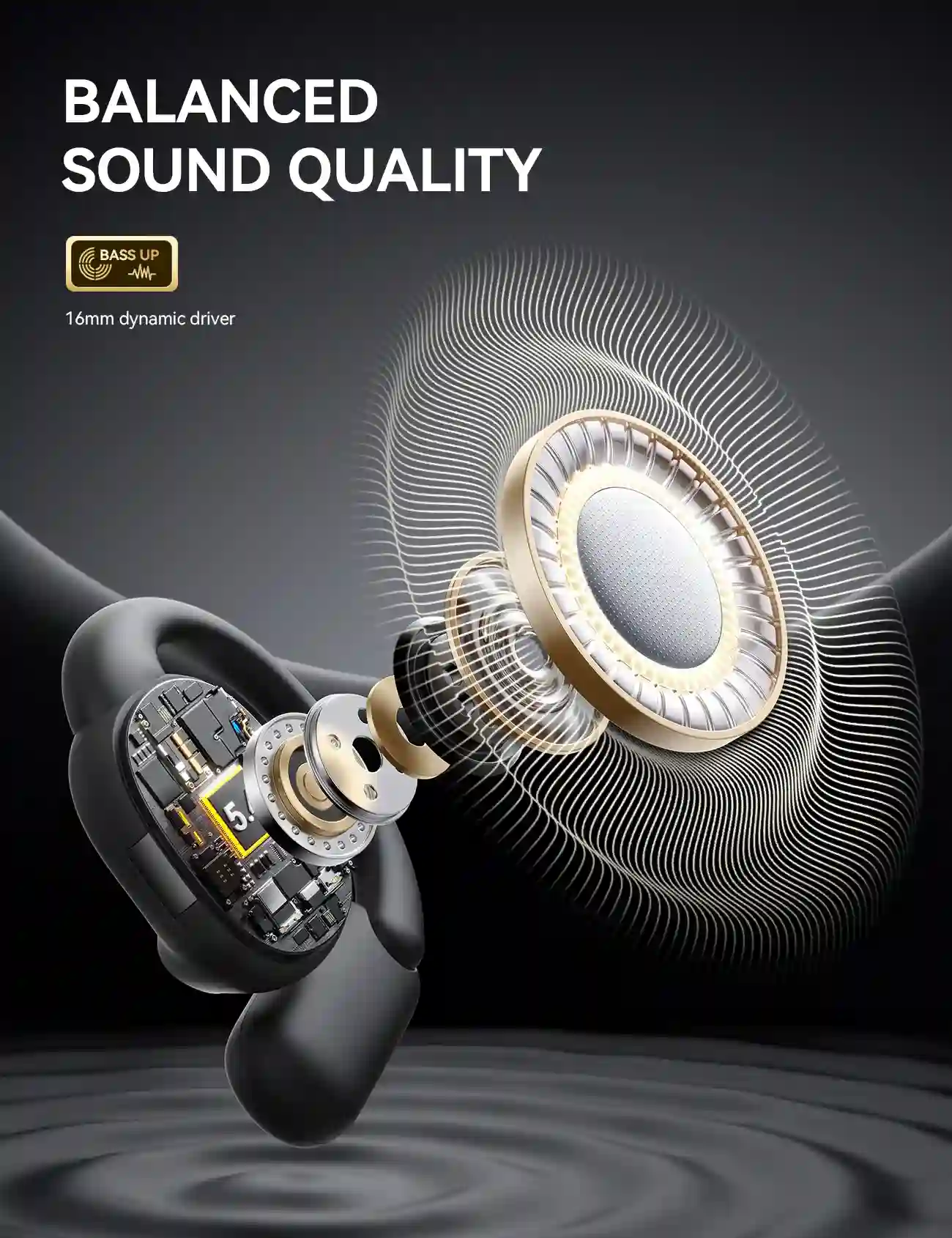 JOYROOM JR-OE4 Openfree Series Wireless Earbuds 3 Featherlight JOYROOM JR-OE4 earbuds in silicone finish