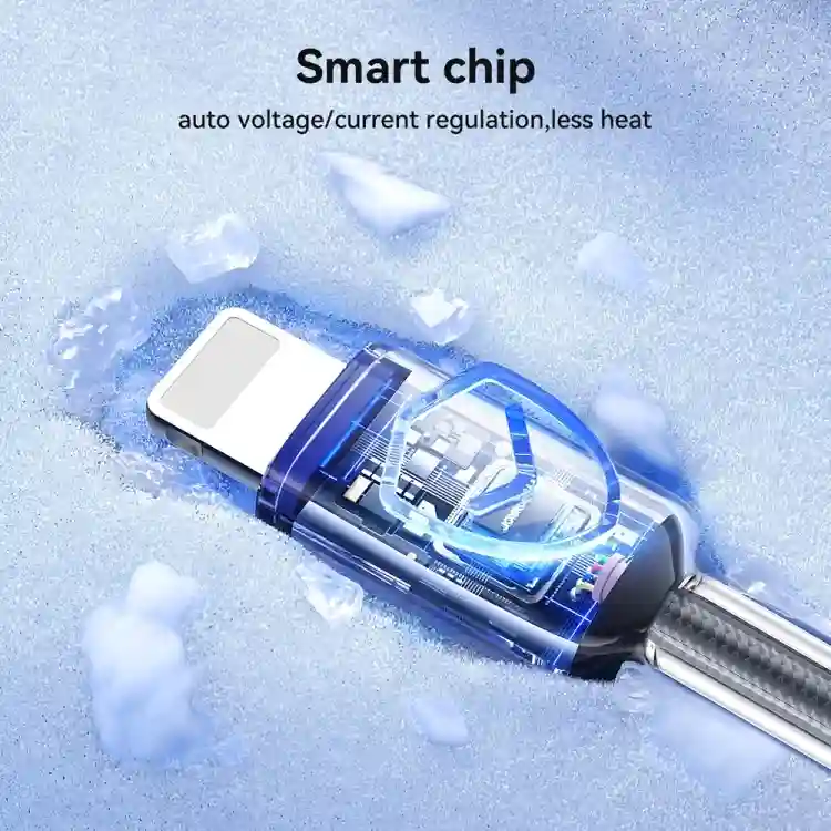 JOYROOM S-A42 Crystal Clear Series Fast Charging Data Cable 4 JOYROOM S-A42 Crystal Clear Series with flame-retardant construction