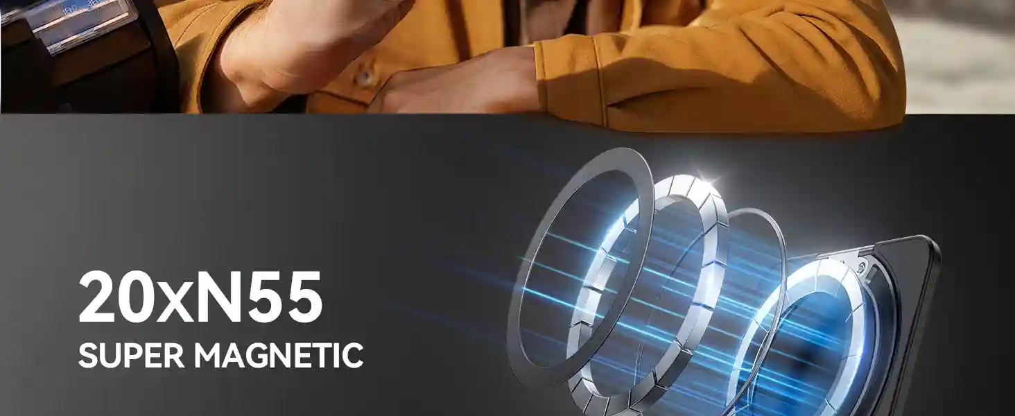 JOYROOM JR-ZS432 MagSafe Wallet Phone Holder with elastic grip