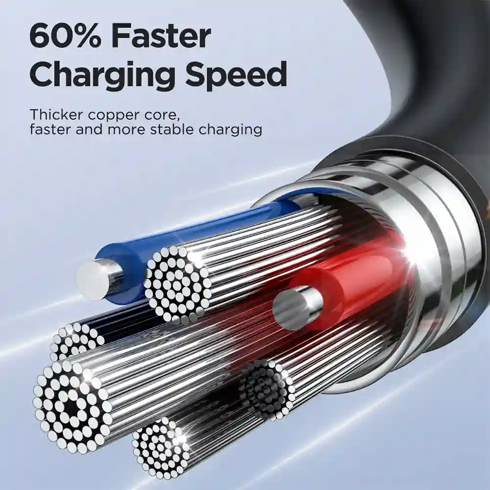 Tangle-free JOYROOM SA38-CL3 coiled design cable