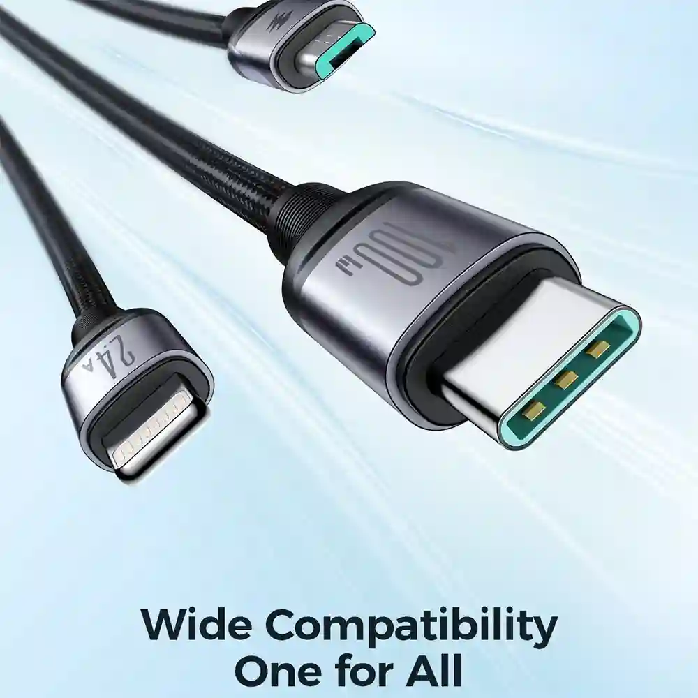 Joyroom SA21-1T3 3-in-1 fast charging cable overview
