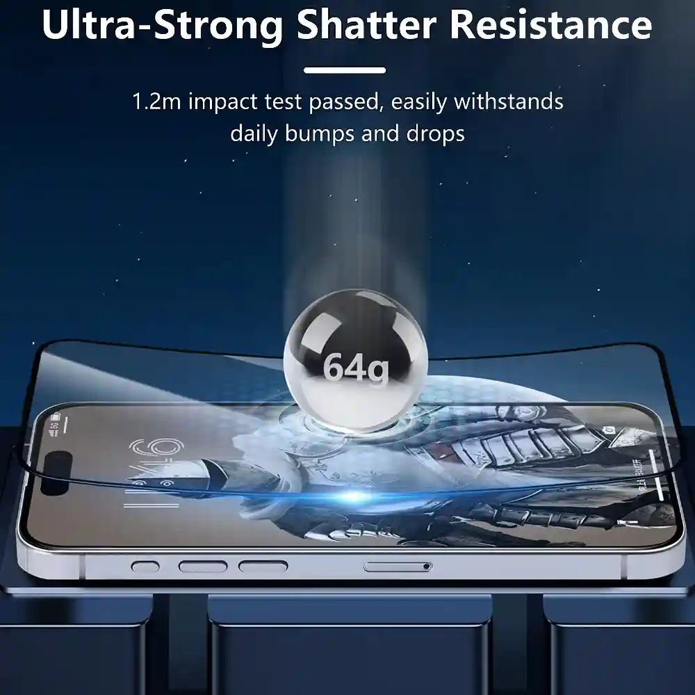 JR-MLG0279 tempered glass with smudge-resistant coating for iPhone 16 Pro Max