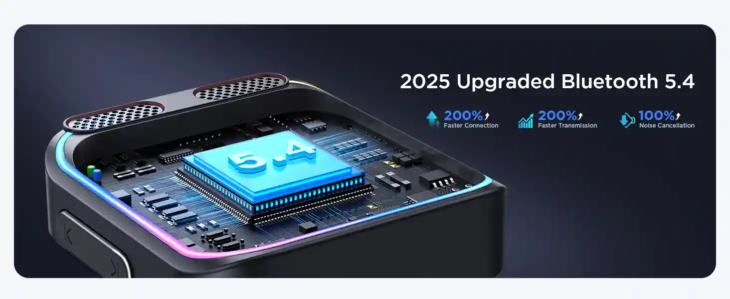 JOYROOM JR-CCB01 81W Dual-Mic Car Wireless FM Transmitter with bass boost