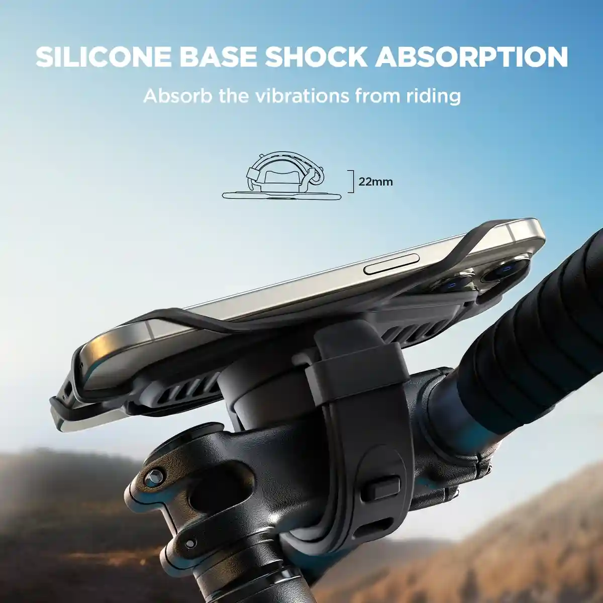 JOYROOM JR-ZS382 Bicycle Phone Holder mounted on bike handle