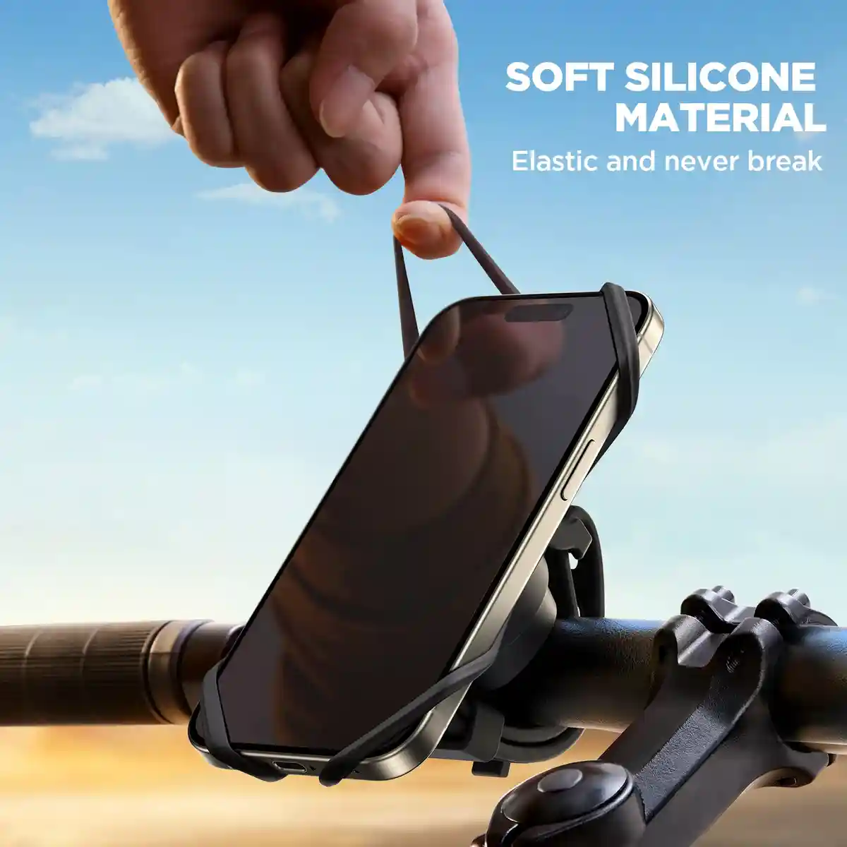 JOYROOM JR-ZS382 Bicycle Phone Holder vibration-proof silicone grip