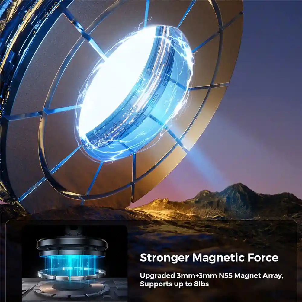 Adjustable multi-angle view of JOYROOM JR-ZS505 Magnetic Car Phone Holder