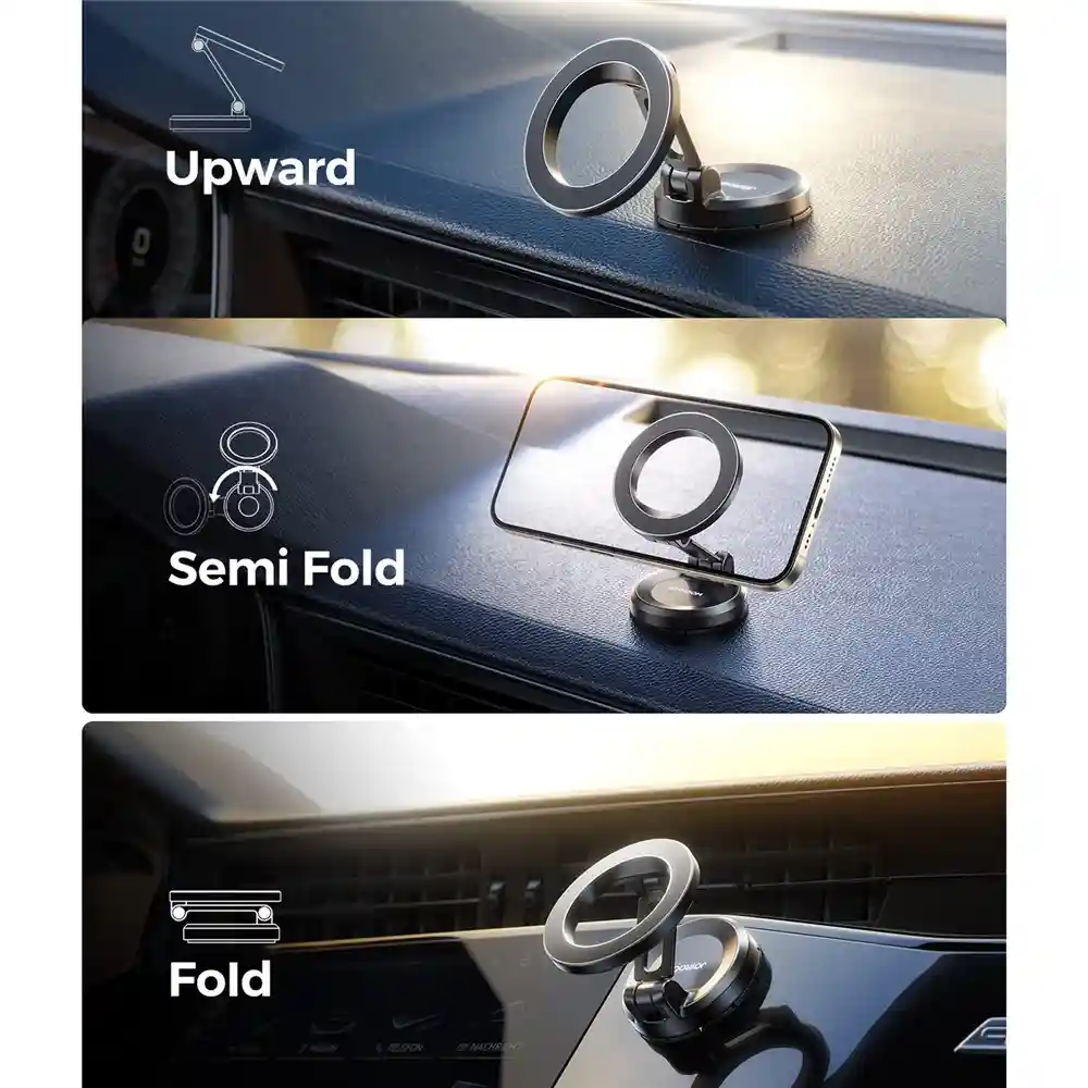 Durable metal hinges of JOYROOM JR-ZS505 Magnetic Car Phone Holder