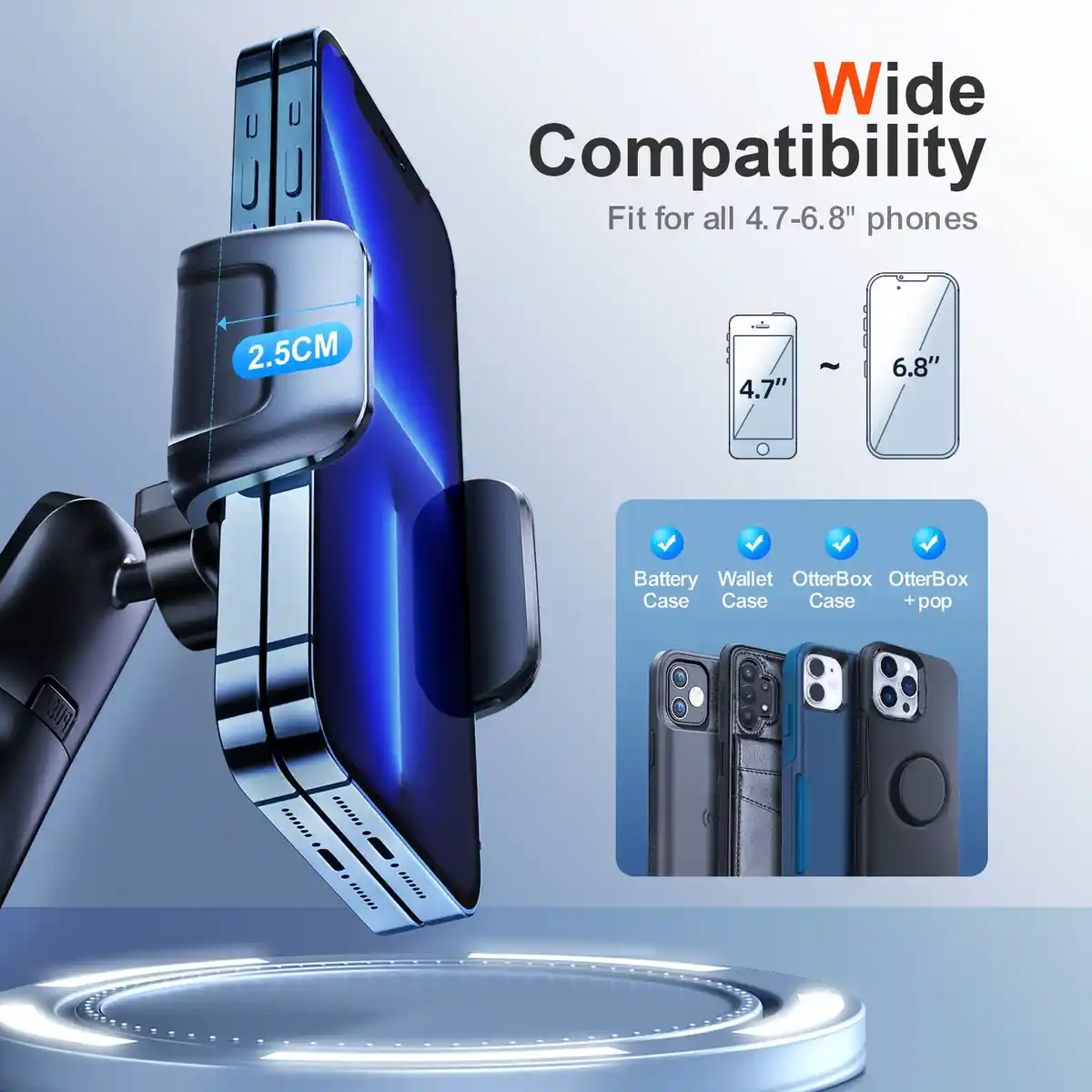 JOYROOM JR-ZS284 Car Phone Holder – Secure Dashboard & Windshield Phone Mount 3 JOYROOM JR-ZS284 Secure Car Phone Holder for iPhone