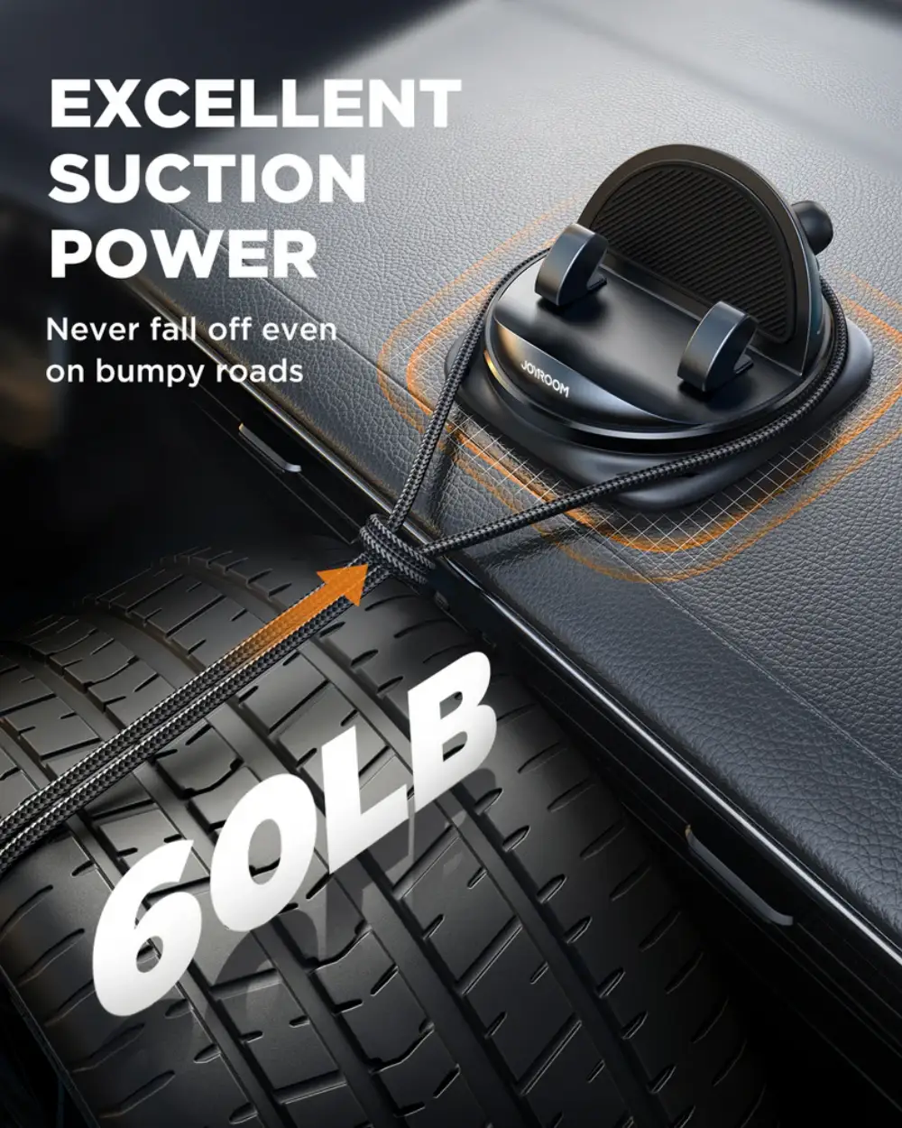 Joyroom JR-ZS354 Dashboard Car Phone Holder – Universal Non-Slip Mobile Mount for Vehicles 1 Joyroom JR-ZS354 Dashboard Car Phone Holder with Nano Gel Base