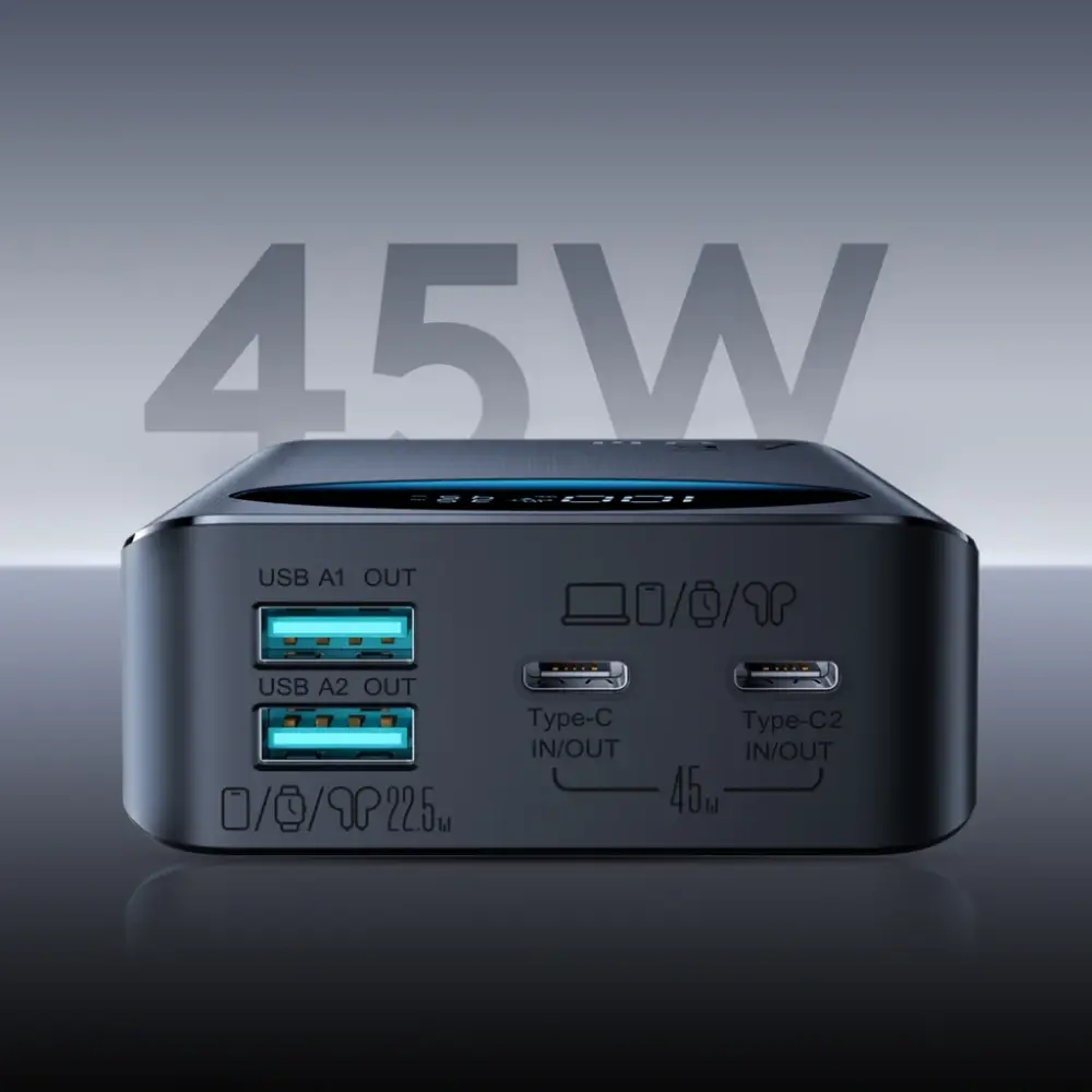 Joyroom 45W JR-PBF02 Pro power bank high speed USB C portable charger for iPhone Android and laptop