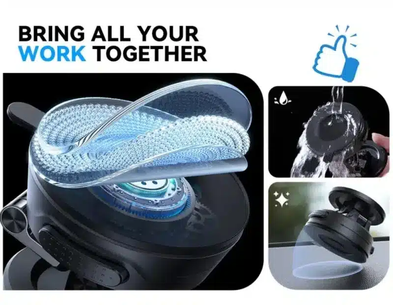 Joyroom magnetic car phone holder JR-ZS510 with nano gel suction base for secure driving