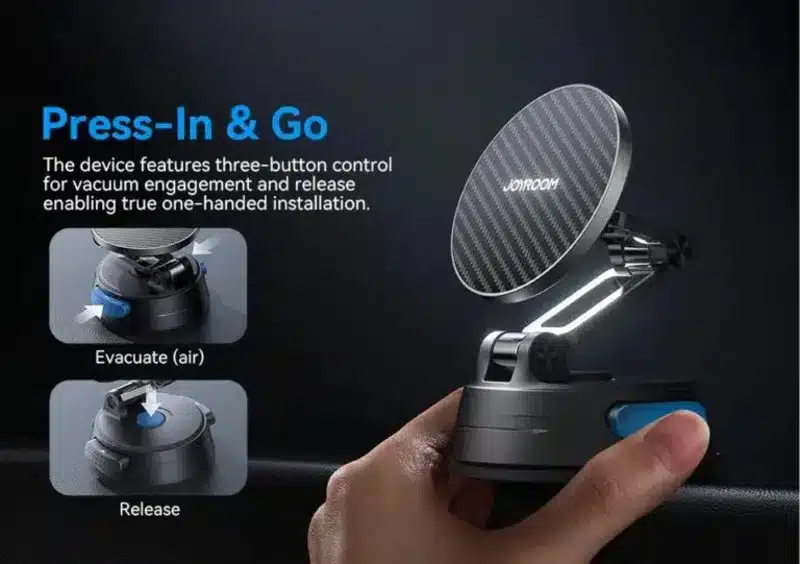 foldable magnetic car mount with adjustable angles for smartphone navigation use