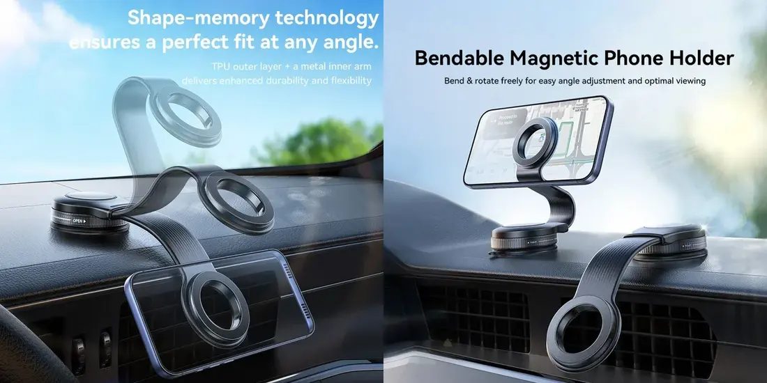 JOYROOM magnetic car phone holder JR-ZS518 with strong nano gel suction base