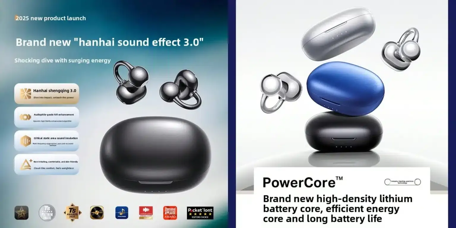 JOYROOM JR-OE2S Openfree open-ear true wireless earbuds with Bluetooth 5.3 and ENC