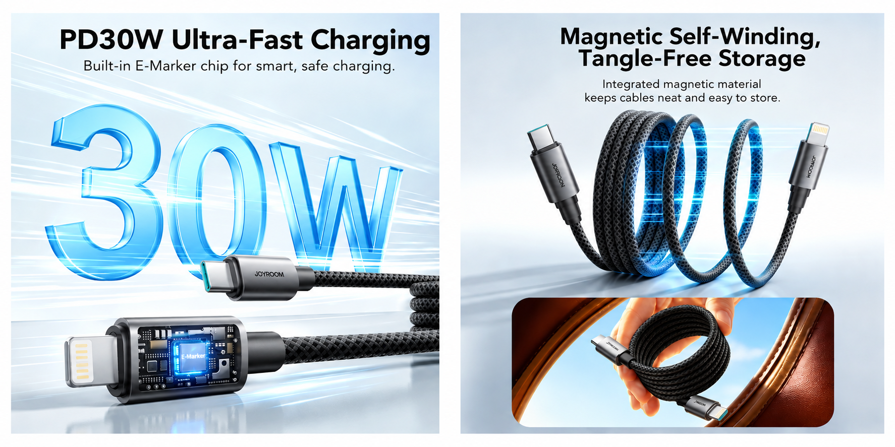 JOYROOM S A65 30W USB C to Lightning Data Transfer Cable2